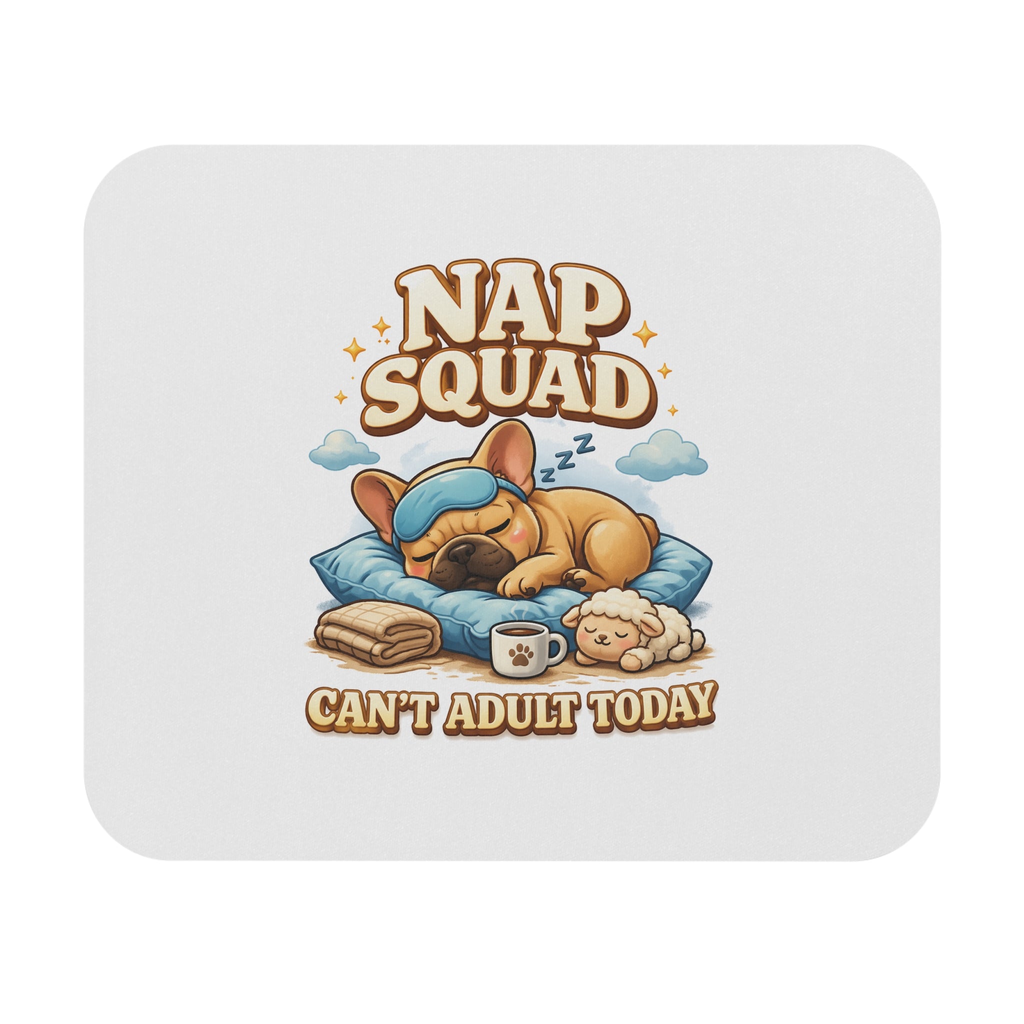 Nap Squad Cute French Bulldog Desk Mat